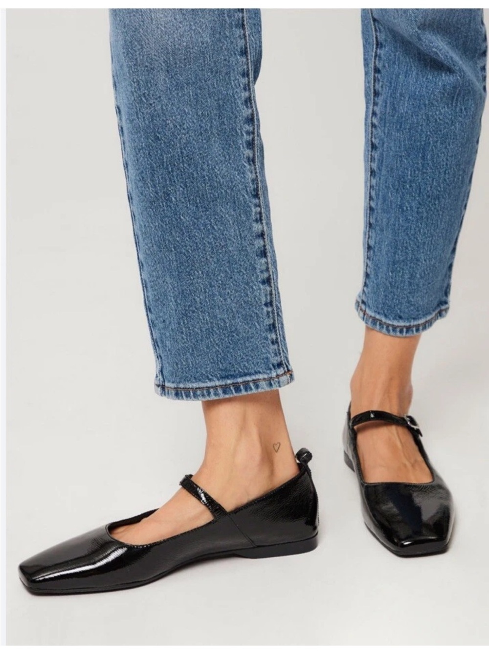 Vagabond Black Patent Mary Jane Loafers